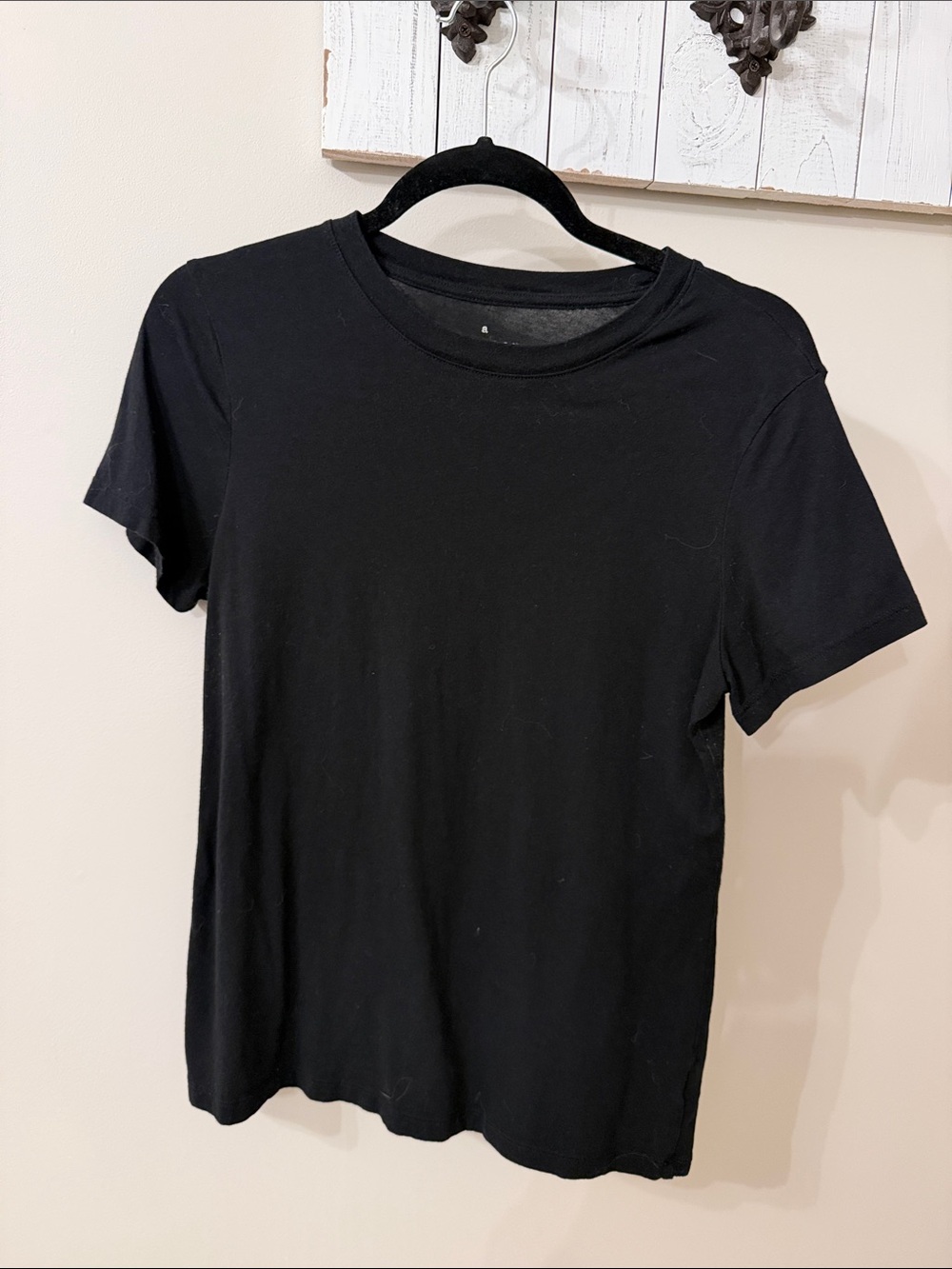 a new day Black Short-Sleeve Crewneck Tee